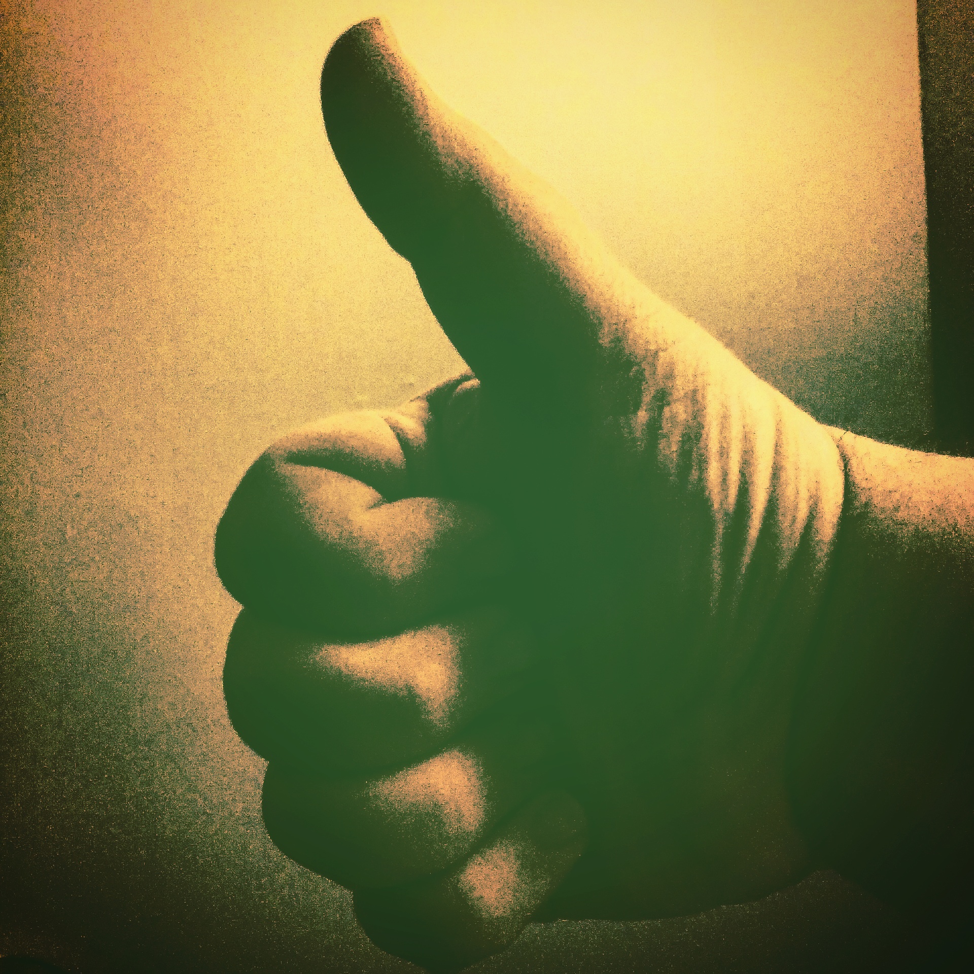 Me holding my thumb up