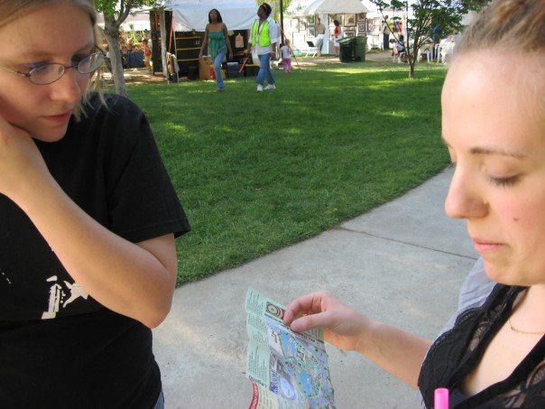 Sarah and Becca at panoply, I think