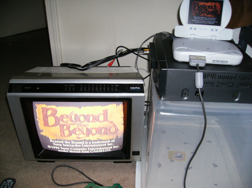 Playing Beyond the Beyond on an old TV and PSOne