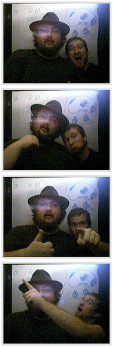 Me and my nephew in the photobooth